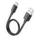 Кабель HOCO X96 Hyper charging data cable USB to Type-C 27W 3A 0.25m Black