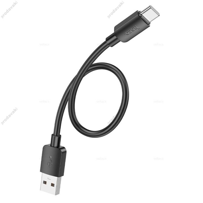 Кабель HOCO X96 Hyper charging data cable USB to Type-C 27W 3A 0.25m Black
