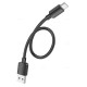 Кабель HOCO X96 Hyper charging data cable USB to Type-C 27W 3A 0.25m Black