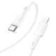 PD Кабель HOCO X83 Victory charging data cable Type-C Lightning 1m White