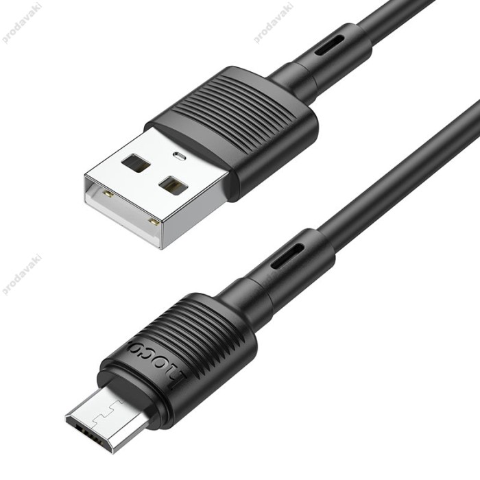 Кабель HOCO X83 USB Micro-USB Victory charging data cable 1m Black