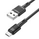 Кабель HOCO X83 USB Micro-USB Victory charging data cable 1m Black