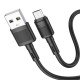 Кабель HOCO X83 USB Micro-USB Victory charging data cable 1m Black