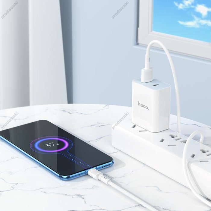 Кабель HOCO X83 USB Micro-USB Victory charging data cable 1m White