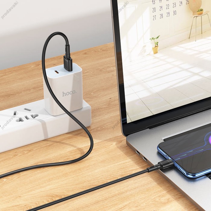 Кабель HOCO X83 USB Micro-USB Victory charging data cable 1m Black