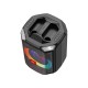 Портативна колонка Bluetooth XO F48 Dual Wheat 8 Phantom RGB Speaker 40W Black