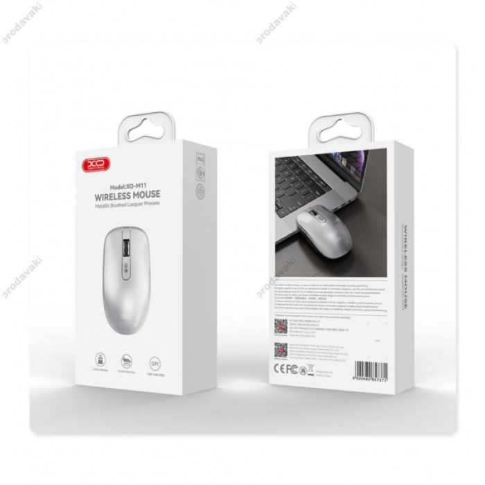 Комп'ютерна мишка XO M11 YunShen Glossy Wireless Mouse (AA batteries) white