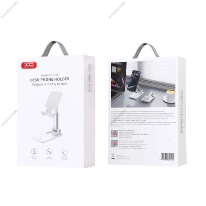 Настільний утримувач XO C143 Desktop Phone Holder White