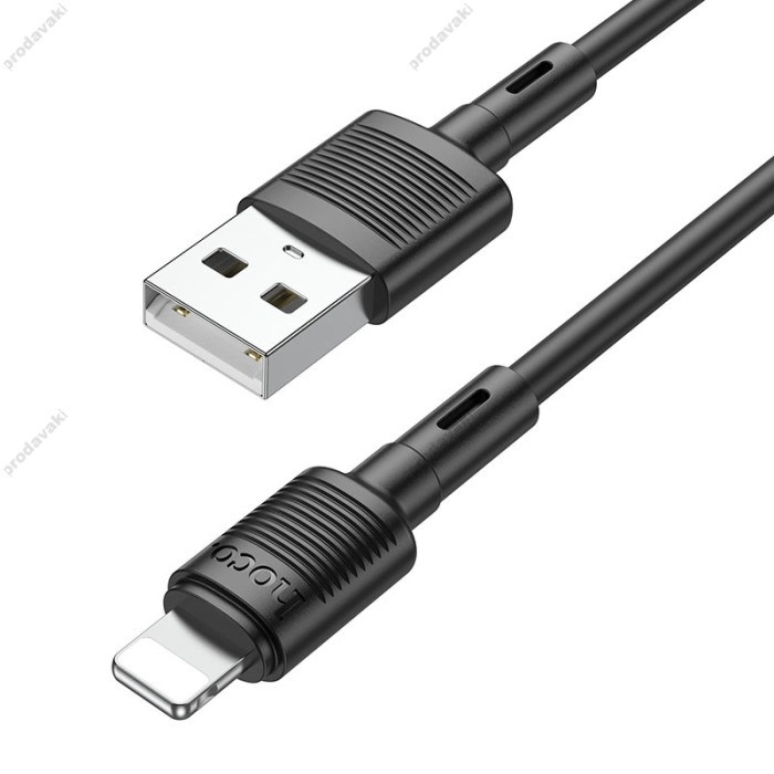 PD Кабель HOCO X83 Victory charging data cable USB Lightning 1m Black