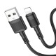 PD Кабель HOCO X83 Victory charging data cable USB Lightning 1m Black