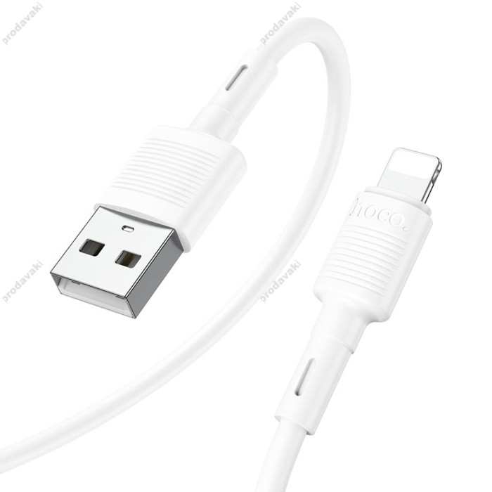 PD Кабель HOCO X83 Victory charging data cable USB Lightning 1m White