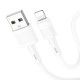 PD Кабель HOCO X83 Victory charging data cable USB Lightning 1m White
