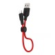 Кабель HOCO X21 Plus Silicone USB / Lightning 2,4A / 0,25m. Black / Red