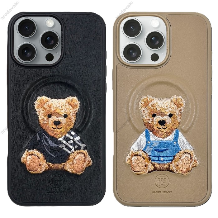 Чохол Zuck Bear Everley Leather Case with Magsafe iPhone 16 Pro Black