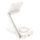 Бездротовий зарядний пристрій HOCO CQ10 Consuelo folding 3-in-1 wireless fast charger Milky White