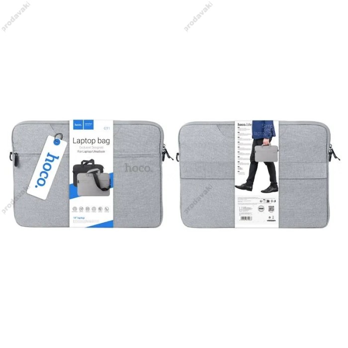 Сумка HOCO GT1 Simple series laptop bag для MacBook ноутбука 15"-16.2" Gray