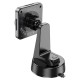Автомобільний тримач із бездротовою зарядкою Hoco HW16 Speed magnetic wireless fast charging (center console) Metal Grey