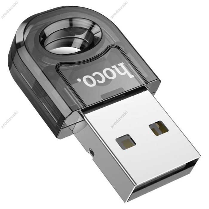 Бездротовий Адаптер Bluetooth HOCO UA28 USB BT adapter transparent black