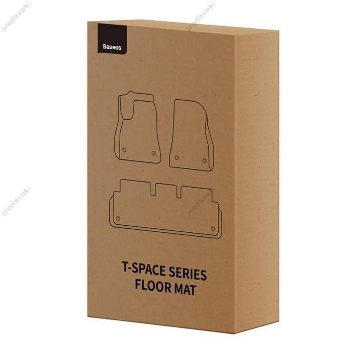 Комплект килимків Baseus T-Space Series 3-Piece Floor Mat for Tesla Model 3 C20251300111-00