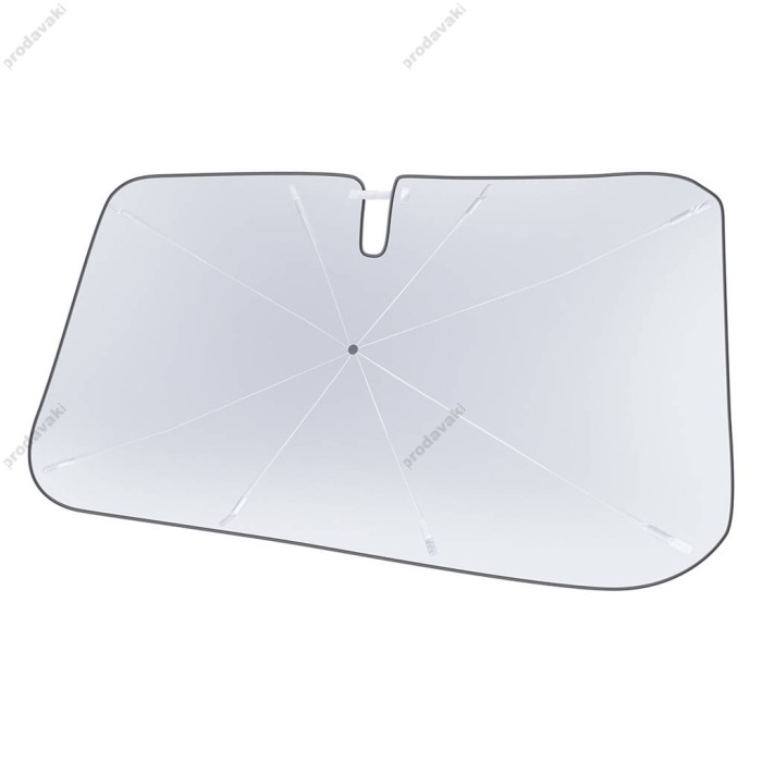 Сонцезахисна шторка-парасолька на лобове скло авто Baseus CoolRide Windshield Sun Shade Umbrella Lite Small 141x75 см Black CRKX000101