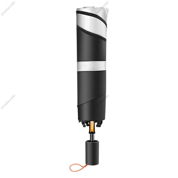 Сонцезахисна шторка-парасолька на лобове скло авто Baseus CoolRide Windshield Sun Shade Umbrella Lite Small 141x75 см Black CRKX000101