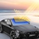 Сонцезахисна шторка-парасолька на лобове скло авто Baseus CoolRide Windshield Sun Shade Umbrella Lite Small 141x75 см Black CRKX000101