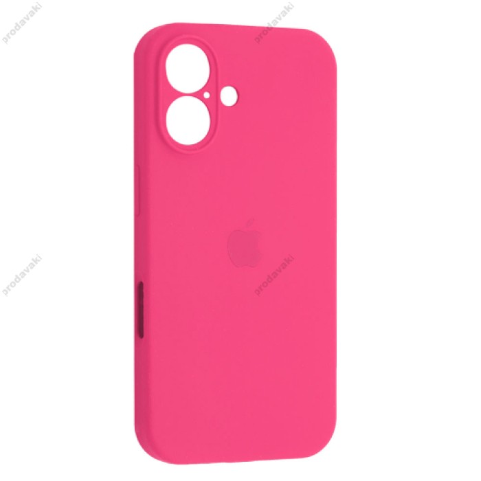 Чохол Silicone Case Full Camera для iPhone 16 hot pink