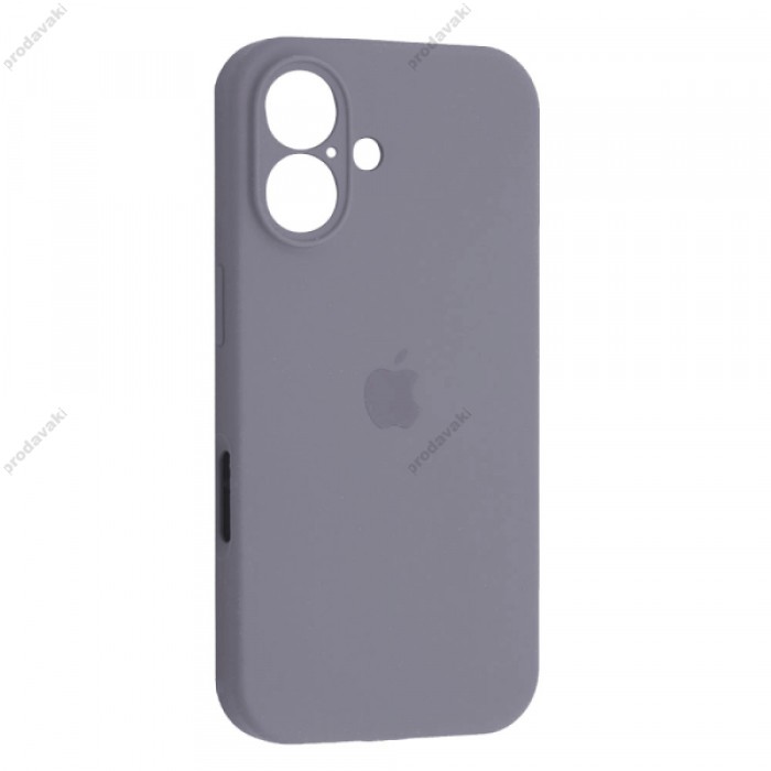 Чохол Silicone Case Full Camera для iPhone 16 lavander grey