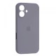 Чохол Silicone Case Full Camera для iPhone 16 lavander grey