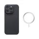 Чохол Carbon case with Magsafe для iPhone 16 Pro Black/Grey