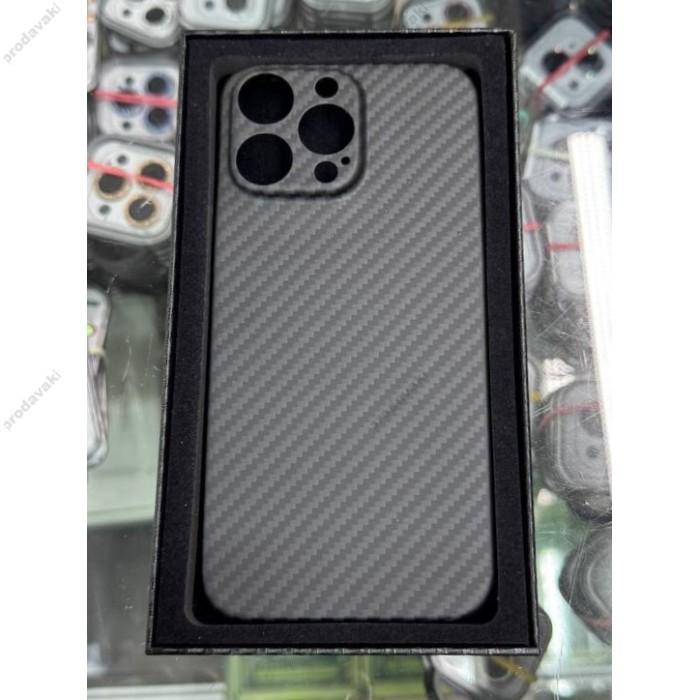Чохол Carbon case with Magsafe для iPhone 16 Pro Black/Grey
