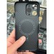 Чохол Carbon case with Magsafe для iPhone 16 Pro Black/Grey