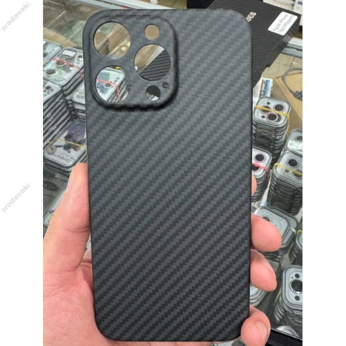 Чохол Carbon case with Magsafe для iPhone 16 Pro Black/Grey