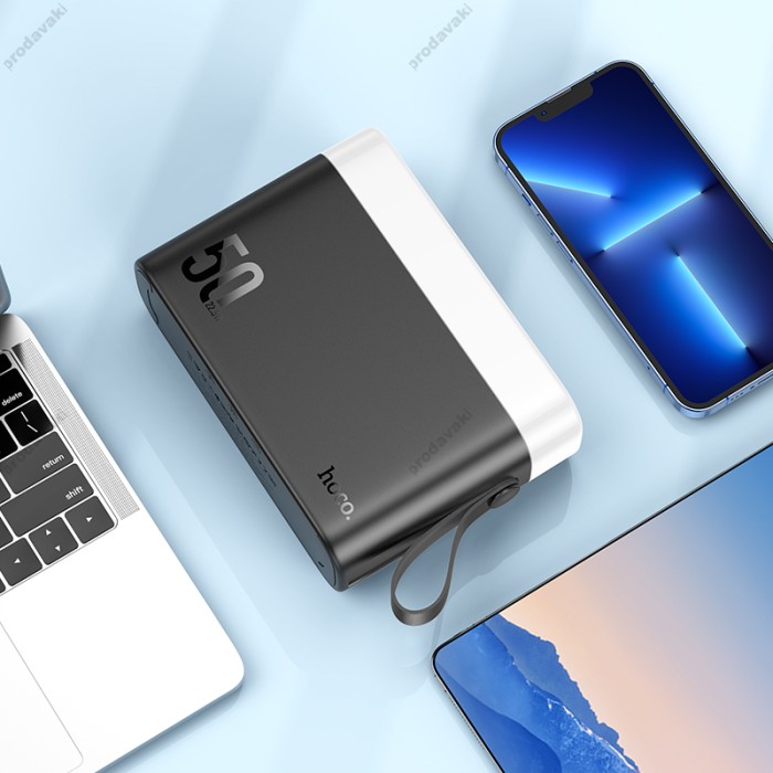 Повербанк портативний акумулятор Power bank HOCO J94A Masterfull fully 50000 mAh 22.5W Black