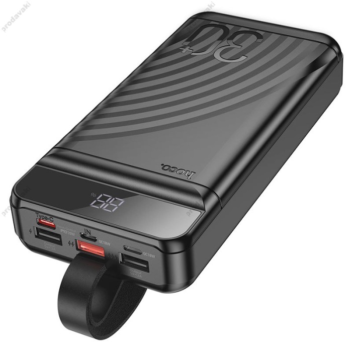 Повербанк портативний акумулятор Power bank Hoco J123B Element 22.5W 30000 mAh Black