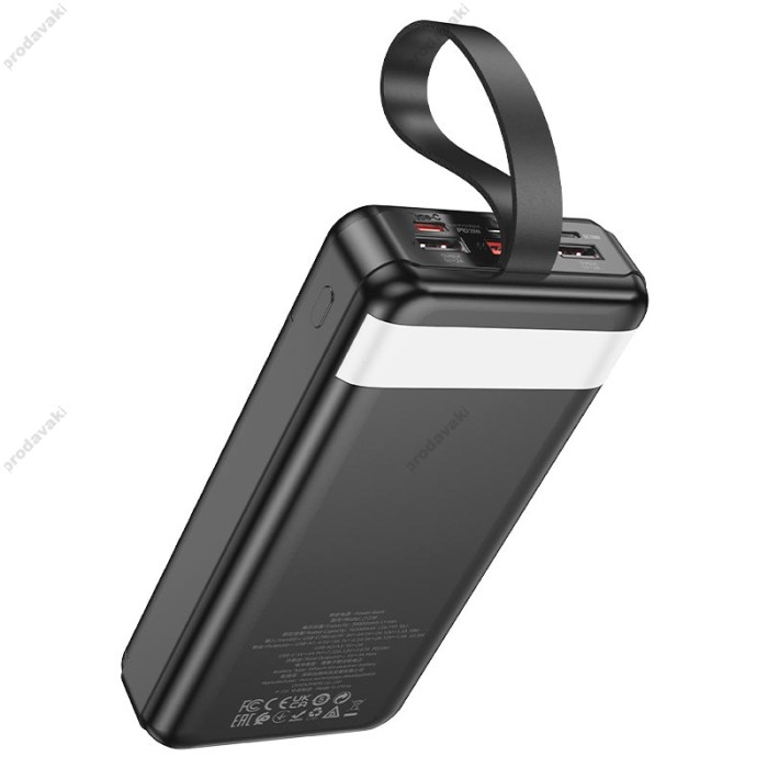 Повербанк портативний акумулятор Power bank Hoco J123B Element 22.5W 30000 mAh Black