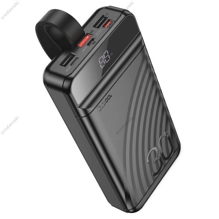 Повербанк портативний акумулятор Power bank Hoco J123B Element 22.5W 30000 mAh Black