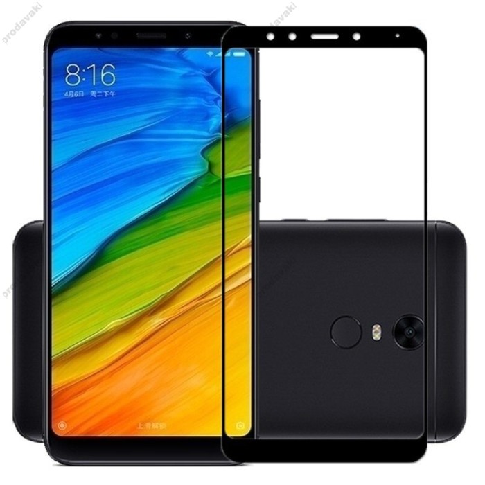 Захисне скло для Xiaomi Redmi 5 Plus Full Glue чорне