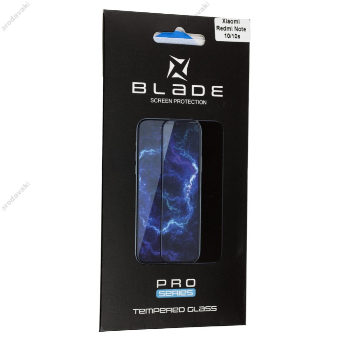 Захисне скло Xiaomi Redmi Note 10 / 10s Full Glue Blade Pro чорне
