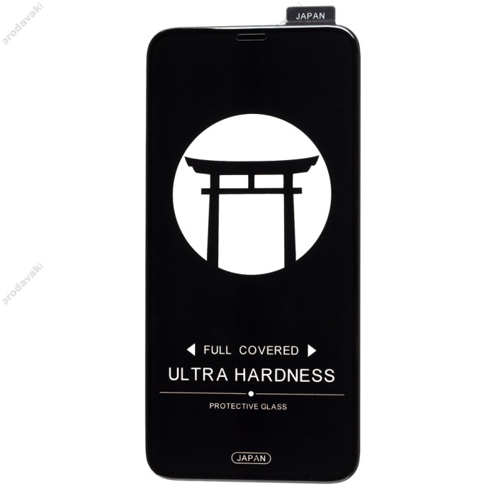 Захисне скло для iPhone X/Xs/11 Pro Japan HD++ чорне (OEM)