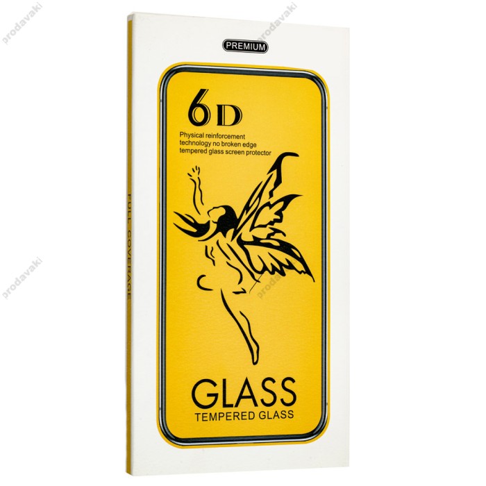 Захисне скло 6D Premium для iPhone 6 Plus чорне