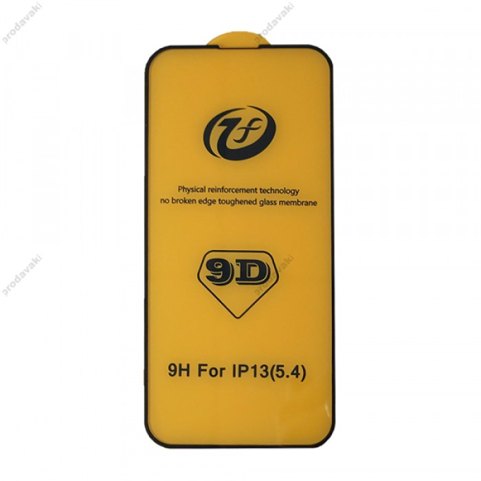Захисне скло iPhone 9D+ iPhone 13 mini black тех упаковка
