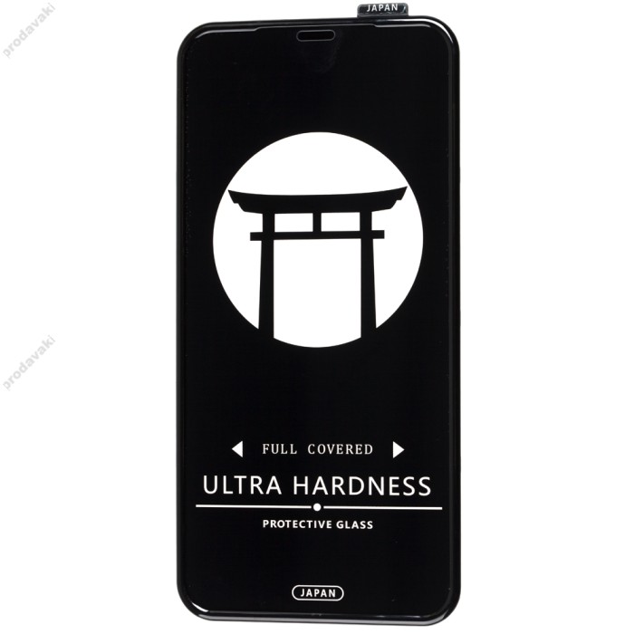 Захисне скло для iPhone Xr/11 Japan Airbag HD чорне (OEM)