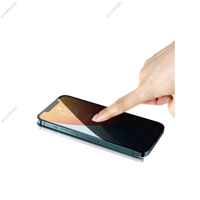 Захисне скло антишпигун WIWU Privacy Screen Protector for iPone 12 pro max 6.7'' Transparent Black