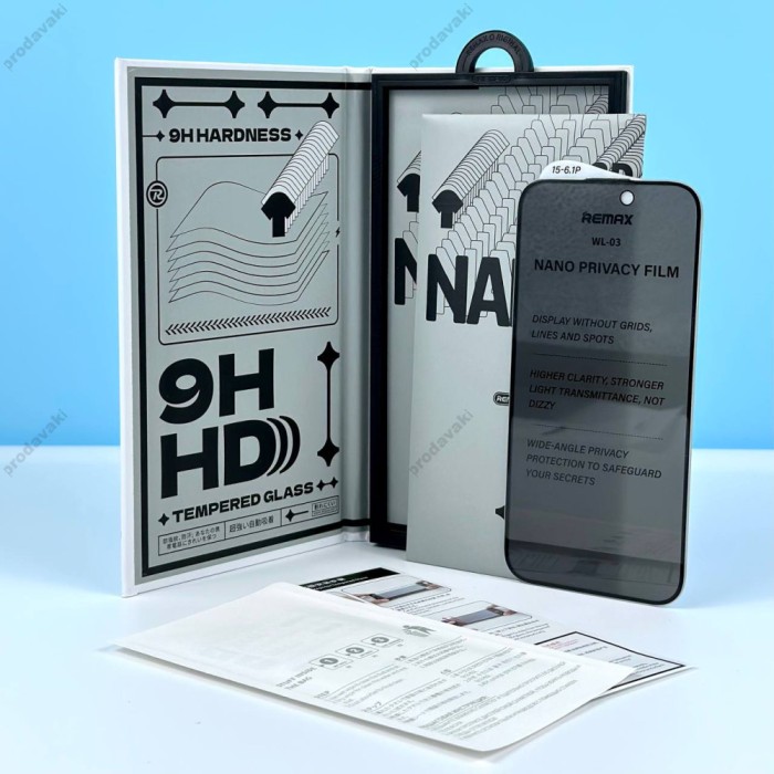 Захисне скло Remax WL-03 Future Ultra-soft Series Privacy для iPhone 17 чорне