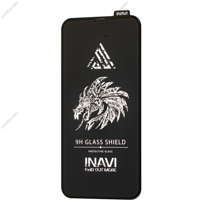 Захисне скло для iPhone X/Xs/11 Pro Inavi Premium чорний (OEM)