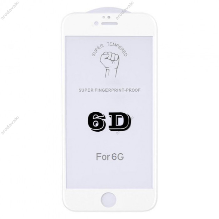 Захисне скло 6D для iPhone 6/6S