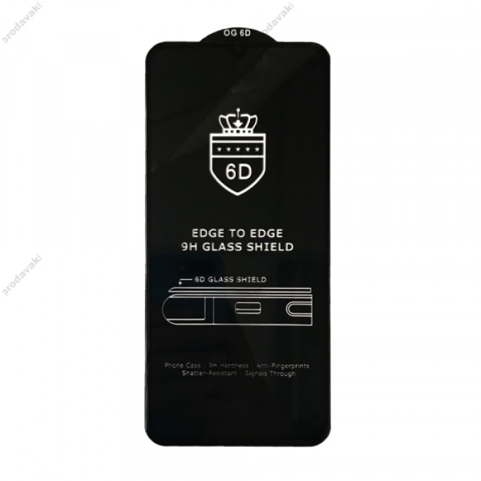 Захисне скло 6D EDGE TO EDGE для Samsung A20/A30/A50/M30 Black тех упаковка