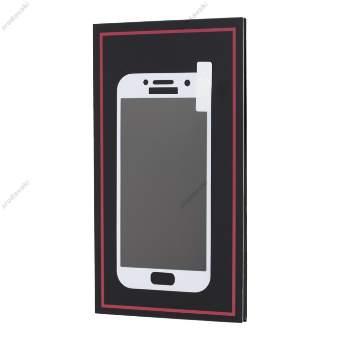 Захисне скло для Samsung A3/A320 (2017) Silk Screen білий