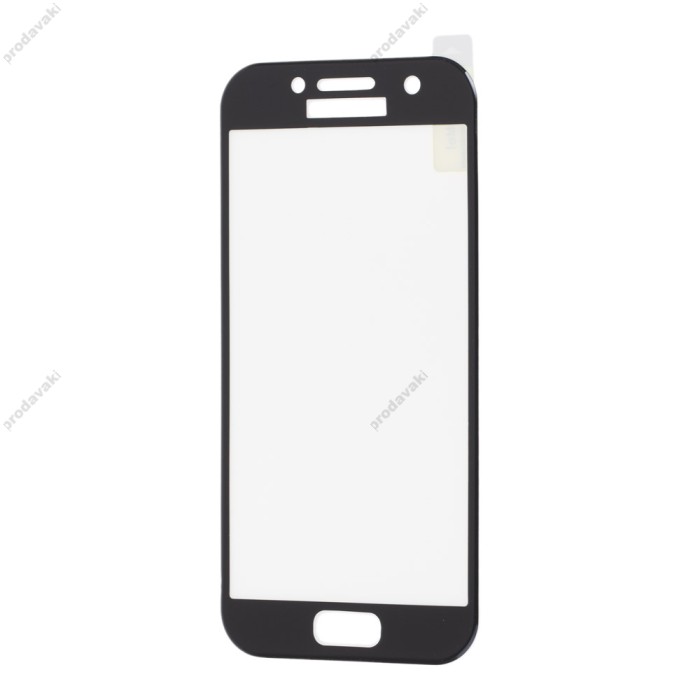 Захисне скло для Samsung A3/A320 (2017) Silk Screen чорний